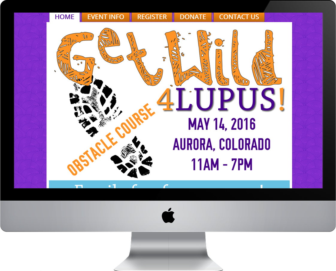 Get Wild 4 Lupus web design by Pretty Pages in Aurora, CO